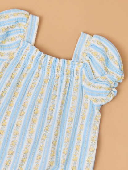 Winnie Mae Stripe Dress & Bloomer Set - TULLABEE