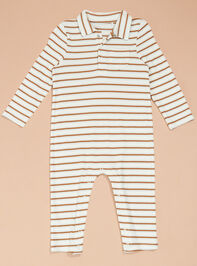Samuel Stripe Polo Romper - TULLABEE