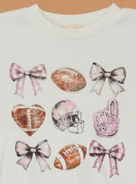 Game Day Grid Bubble Sweatshirt Detail 2 - TULLABEE