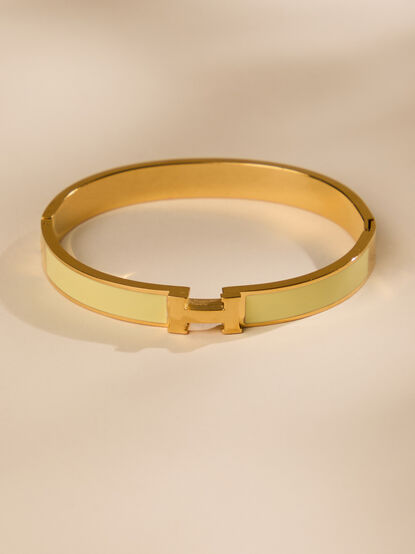 H Bangle Bracelet - TULLABEE