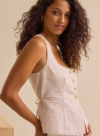 Brenna Tailored Vest Detail 4 - TULLABEE