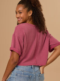 Alessia Ribbed Top Detail 4 - TULLABEE
