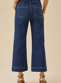Annalee Wide Leg Crop Jeans Detail 5 - TULLABEE