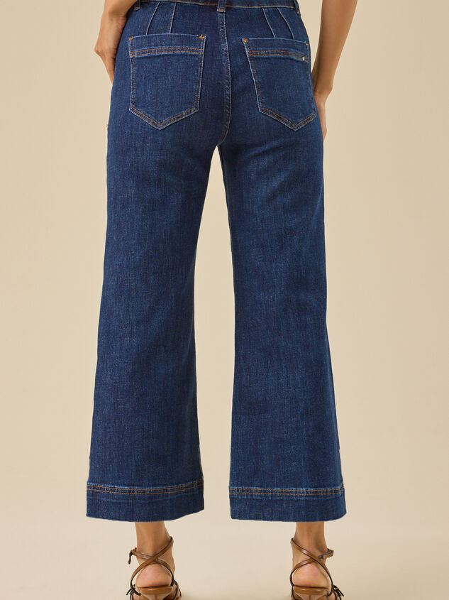 Annalee Wide Leg Crop Jeans Detail 5 - TULLABEE