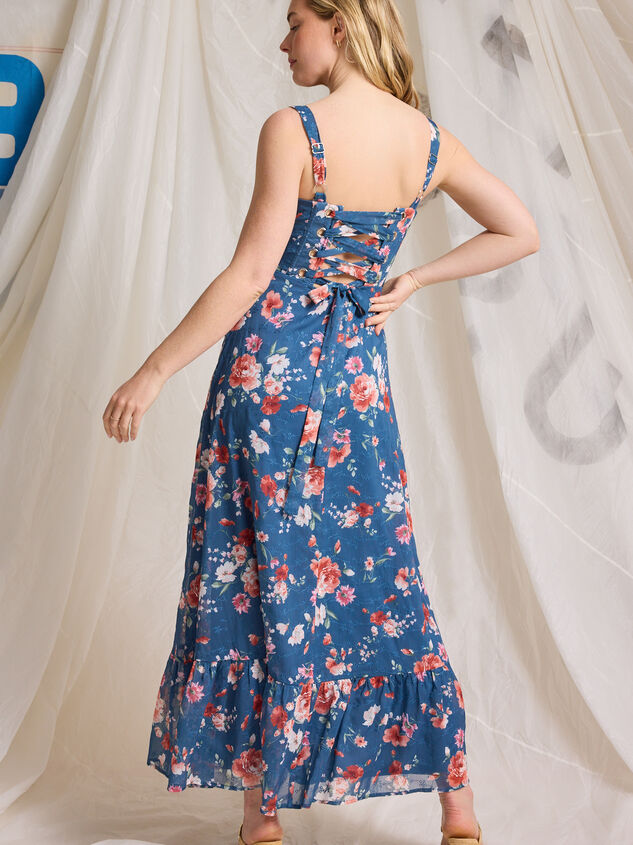 Sutton Floral Maxi Dress Detail 6 - TULLABEE