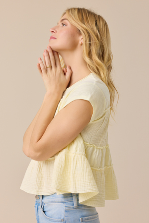 Mara Tiered Babydoll Top - Altar'd State - 