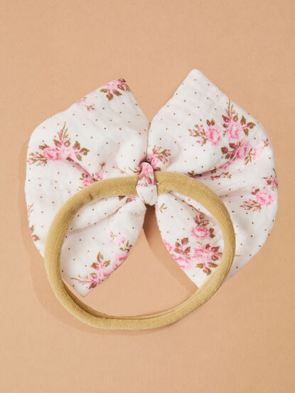 Belle Rosette Bow Headband - TULLABEE