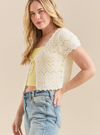 Lucia Tie Front Top Detail 2 - TULLABEE
