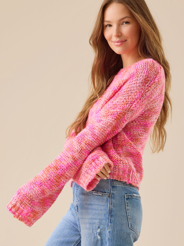 Poppy Bright Pullover Sweater Detail 5 - TULLABEE