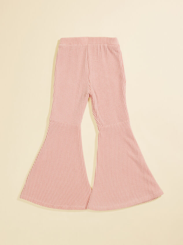 Britney Toddler Ribbed Flares Detail 1 - TULLABEE