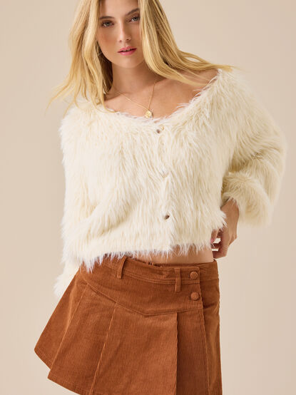 Tia Fuzzy Cardigan - TULLABEE