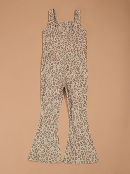 Lilah Leopard Flare Jumpsuit - TULLABEE
