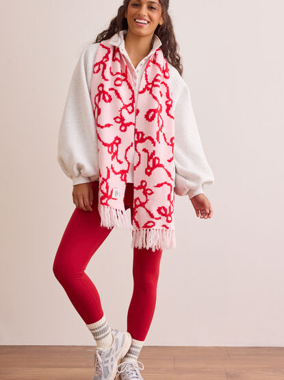 Blush Bow Scarf - TULLABEE