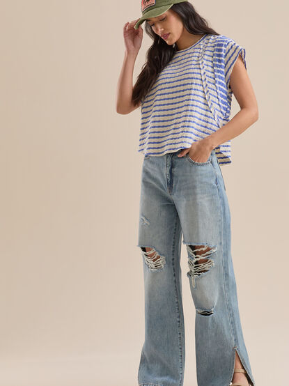 Marlee Mixed Stripe Top - TULLABEE