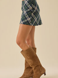 Felicity Plaid Mini Skirt Detail 5 - TULLABEE