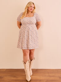 Kara Puff Sleeve Floral Dress - TULLABEE