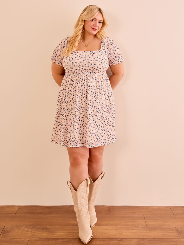Kara Puff Sleeve Floral Dress - TULLABEE