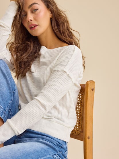 Ariadne Thermal Boatneck Top - TULLABEE