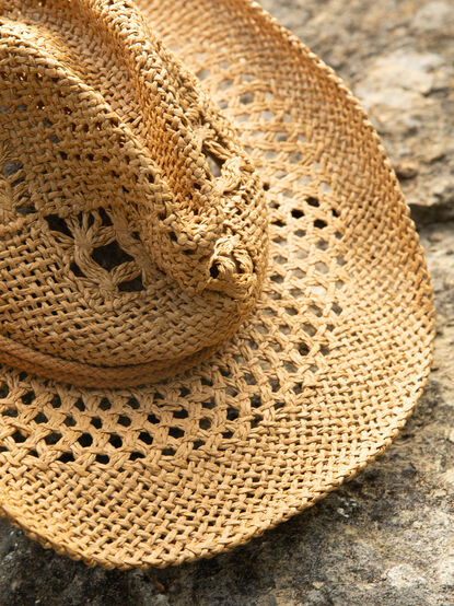 Woven Straw Rope Cowboy Hat - TULLABEE