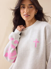 Jesus Is King Pullover Detail 4 - TULLABEE