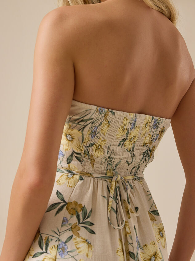 Liana Floral Mini Dress Detail 5 - TULLABEE