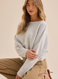 Ainsley Boat Neck Sweater Detail 3 - TULLABEE