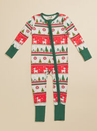 Festive Fair Isle Sleeper Detail 4 - TULLABEE