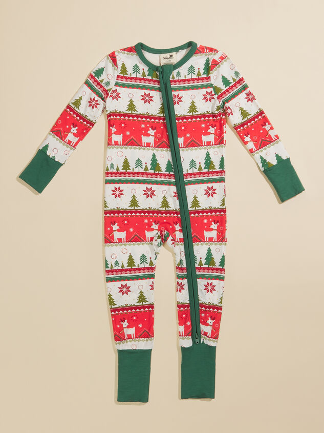Festive Fair Isle Sleeper Detail 4 - TULLABEE