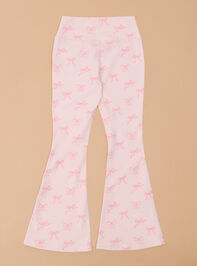 Bows Flare Leggings Detail 3 - TULLABEE