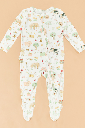 Farm Animal Ruffle Footie - Altar'd State - 