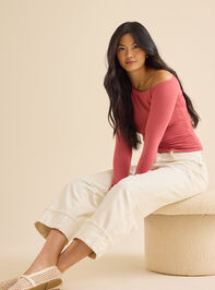 Genevieve Asymmetrical Top Detail 2 - TULLABEE
