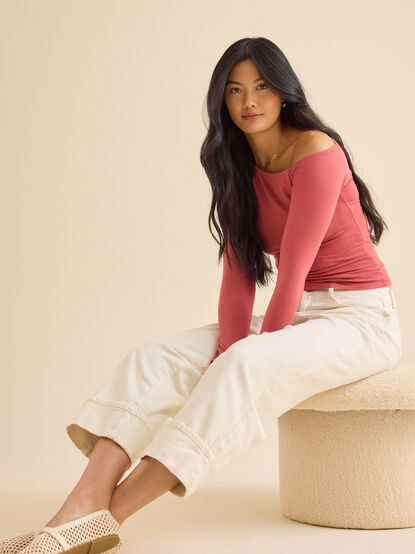 Genevieve Asymmetrical Top - TULLABEE