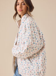 Kiana Corduroy Floral Jacket Detail 4 - TULLABEE