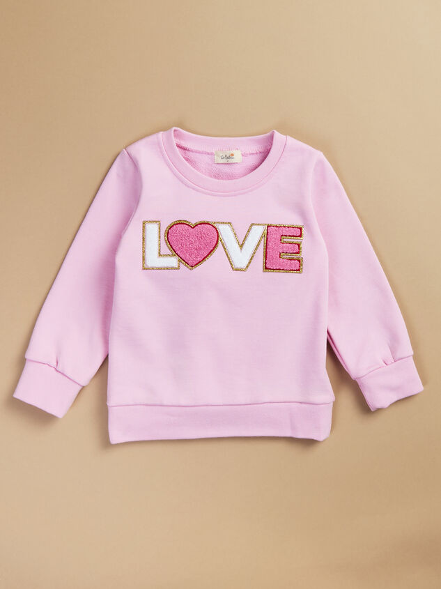 Love Patch Sweatshirt Detail 2 - TULLABEE