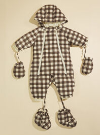 Checkered Puffer Snowsuit by Rylee + Cru - TULLABEE