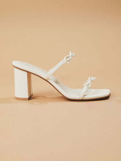 Wendy Double Bow Kitten Heels - TULLABEE