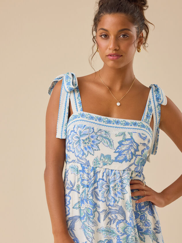 Sasha Floral Maxi Dress Detail 2 - TULLABEE