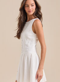 Layla Eyelet Mini Dress Detail 4 - TULLABEE