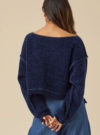 Paulina Boatneck Chenille Sweater Detail 5 - TULLABEE