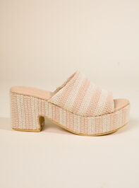 Terry Woven Chunky Heel Detail 4 - TULLABEE