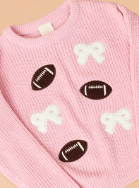 Sideline Sweetheart Sweater Detail 2 - TULLABEE