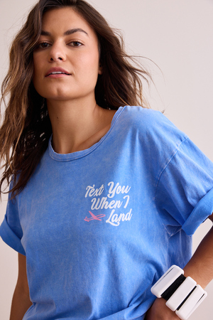 Text You When I Land Oversized Tee - Altar'd State - 