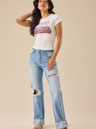 Cherry Records Baby Tee Detail 2 - TULLABEE