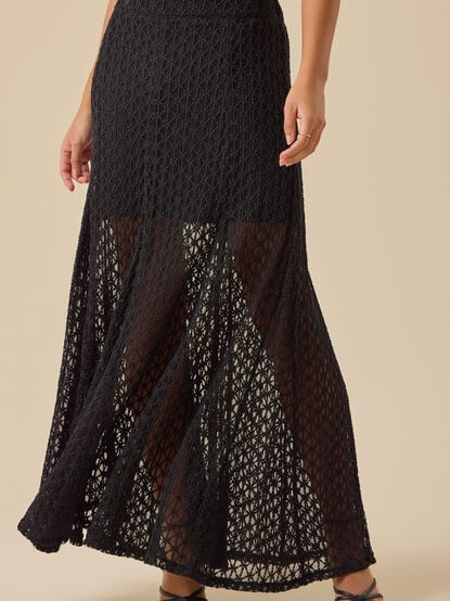 Kennedy Lace Midi Skirt - TULLABEE