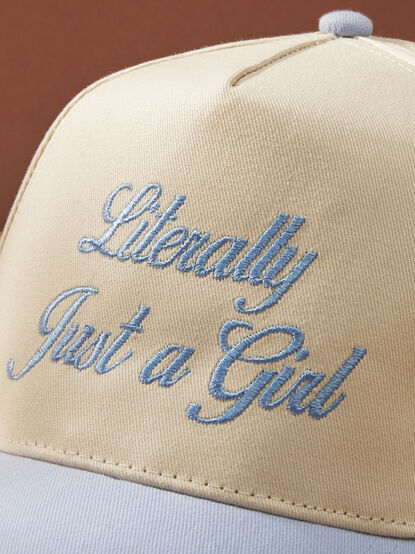 Literally Just A Girl Baseball Cap - TULLABEE