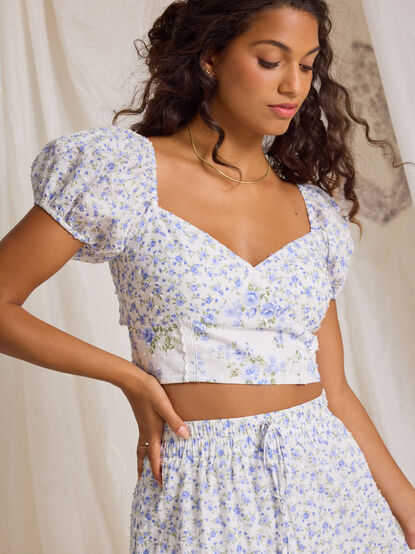 Kairo Floral Crop Top - TULLABEE