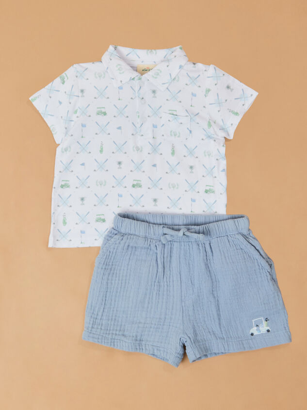 Ellis Golf Top and Shorts Toddler Set - TULLABEE