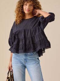 Tanya Ruffle Babydoll Top Detail 2 - TULLABEE
