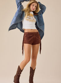 Nia Fringe Mini Short - TULLABEE