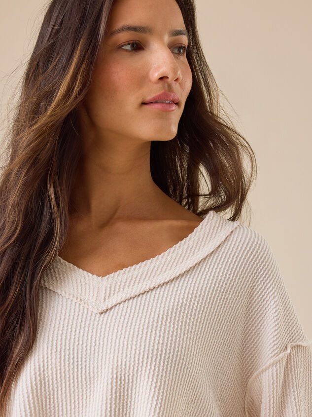 Layne Ribbed Top Detail 3 - TULLABEE